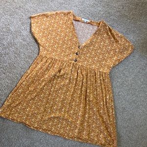 Floral Madewell Babydoll Dress